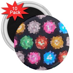 Background Colorful Abstract 3  Magnets (10 pack) 