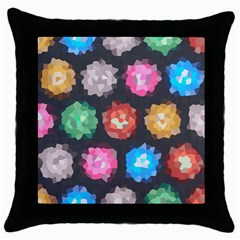Background Colorful Abstract Throw Pillow Case (Black)