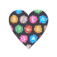 Background Colorful Abstract Heart Magnet