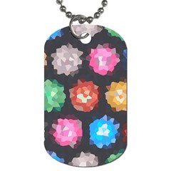 Background Colorful Abstract Dog Tag (One Side)