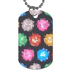 Background Colorful Abstract Dog Tag (Two Sides)