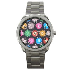 Background Colorful Abstract Sport Metal Watch
