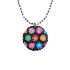 Background Colorful Abstract Button Necklaces