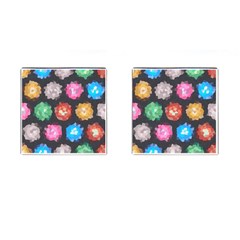 Background Colorful Abstract Cufflinks (Square)