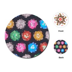 Background Colorful Abstract Playing Cards (Round) 