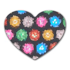 Background Colorful Abstract Heart Mousepads