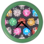Background Colorful Abstract Color Wall Clocks Front