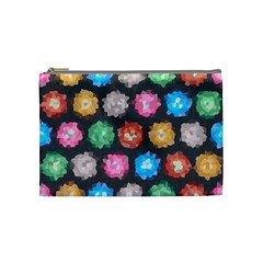 Background Colorful Abstract Cosmetic Bag (Medium) 