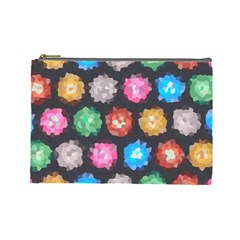 Background Colorful Abstract Cosmetic Bag (Large) 