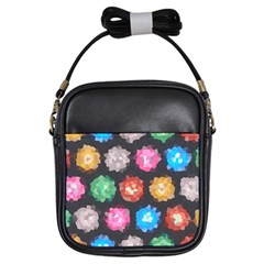 Background Colorful Abstract Girls Sling Bags