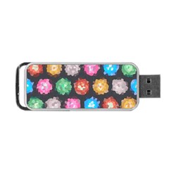 Background Colorful Abstract Portable USB Flash (Two Sides)