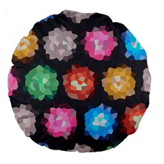 Background Colorful Abstract Large 18  Premium Round Cushions