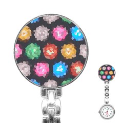 Background Colorful Abstract Stainless Steel Nurses Watch