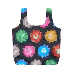 Background Colorful Abstract Full Print Recycle Bags (M) 