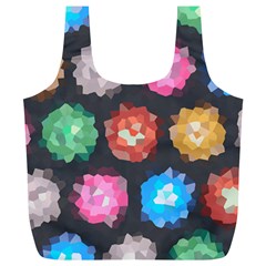Background Colorful Abstract Full Print Recycle Bags (L) 