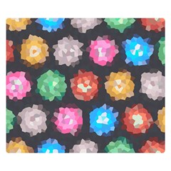 Background Colorful Abstract Double Sided Flano Blanket (Small) 
