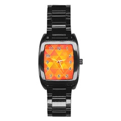 Background Colorful Abstract Stainless Steel Barrel Watch by Nexatart