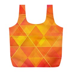 Background Colorful Abstract Full Print Recycle Bags (l)  by Nexatart