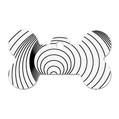 Spiral Eddy Route Symbol Bent Dog Tag Bone (two Sides) by Nexatart