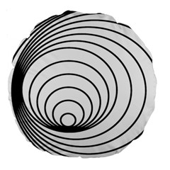 Spiral Eddy Route Symbol Bent Large 18  Premium Round Cushions by Nexatart