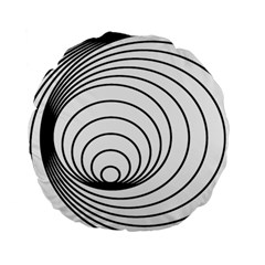 Spiral Eddy Route Symbol Bent Standard 15  Premium Flano Round Cushions by Nexatart