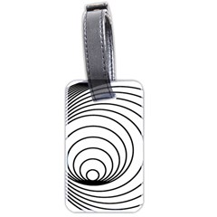 Spiral Eddy Route Symbol Bent Luggage Tags (two Sides) by Nexatart