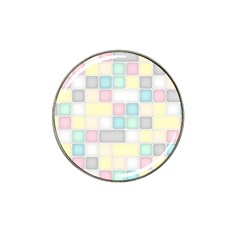 Background Abstract Pastels Square Hat Clip Ball Marker (4 Pack) by Nexatart