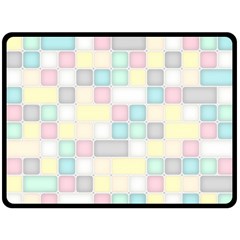Background Abstract Pastels Square Double Sided Fleece Blanket (large) 