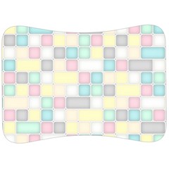 Background Abstract Pastels Square Velour Seat Head Rest Cushion by Nexatart