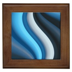 Abstract Pattern Lines Wave Framed Tiles