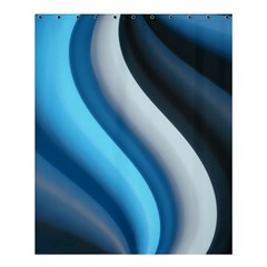 Abstract Pattern Lines Wave Shower Curtain 60  X 72  (medium) 