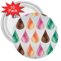 Background Colorful Abstract 3  Buttons (10 Pack)  by Nexatart