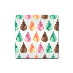 Background Colorful Abstract Square Magnet