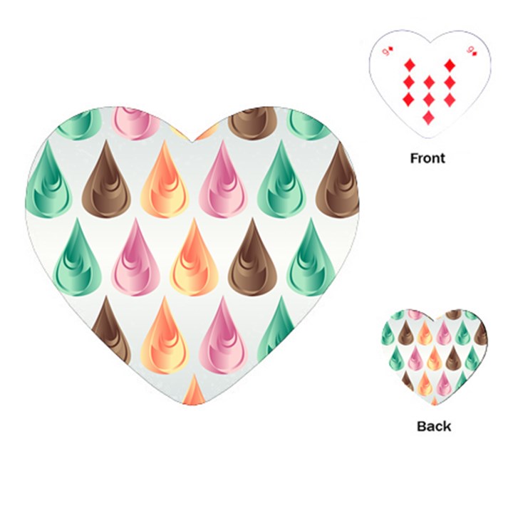 Background Colorful Abstract Playing Cards (Heart) 