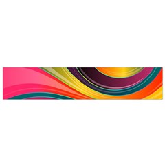 Abstract Colorful Background Wavy Small Flano Scarf by Nexatart