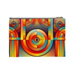 Background Colorful Abstract Cosmetic Bag (Large)  Back
