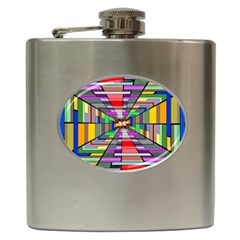 Art Vanishing Point Vortex 3d Hip Flask (6 Oz) by Nexatart