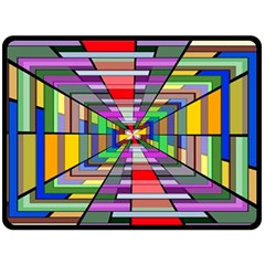 Art Vanishing Point Vortex 3d Fleece Blanket (large)  by Nexatart