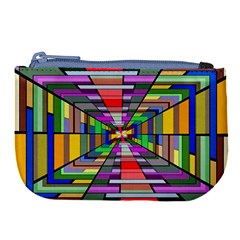 Art Vanishing Point Vortex 3d Large Coin Purse by Nexatart