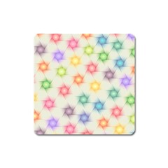 Polygon Geometric Background Star Square Magnet by Nexatart