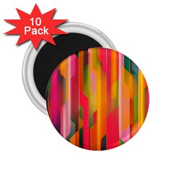 Background Abstract Colorful 2.25  Magnets (10 pack) 