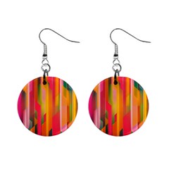 Background Abstract Colorful Mini Button Earrings