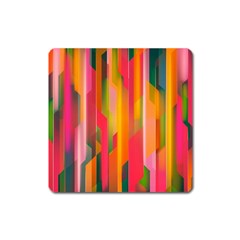 Background Abstract Colorful Square Magnet