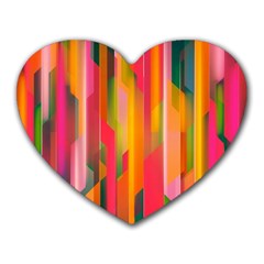 Background Abstract Colorful Heart Mousepads