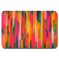 Background Abstract Colorful Large Doormat 