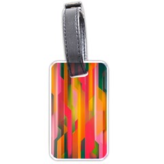 Background Abstract Colorful Luggage Tags (One Side) 