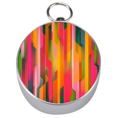 Background Abstract Colorful Silver Compasses