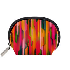 Background Abstract Colorful Accessory Pouches (Small) 