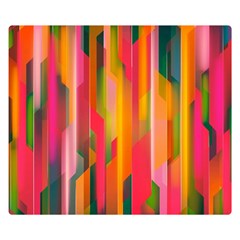 Background Abstract Colorful Double Sided Flano Blanket (Small) 