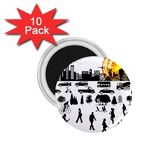 Good Morning, City 1 75  Magnets (10 Pack)  by FunnyCow